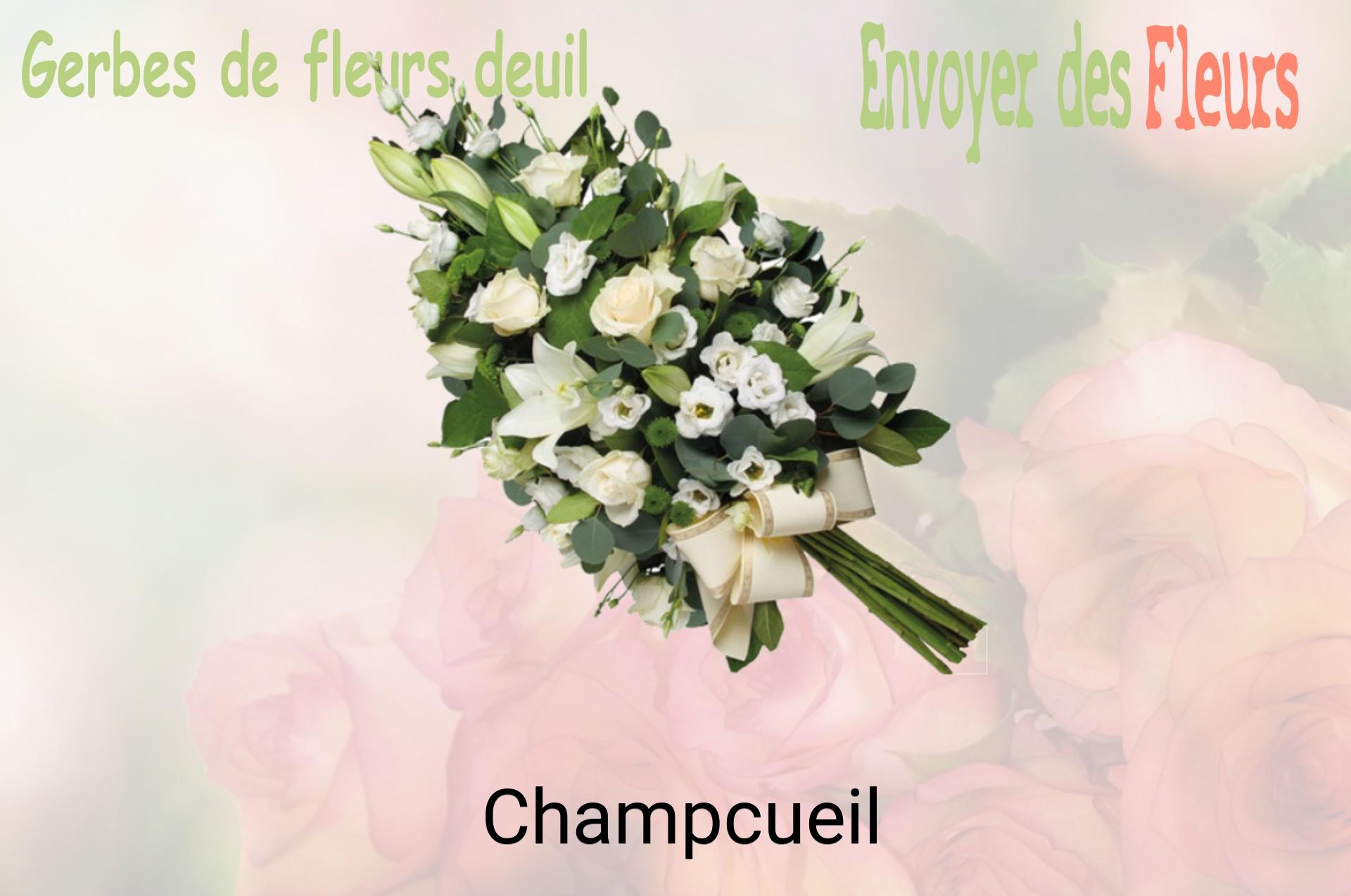 Gerbe de fleurs de deuil livrée à Champcueil
